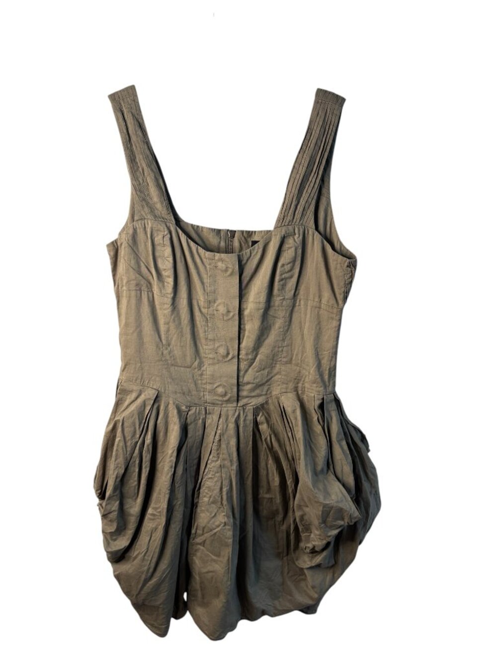 AllSaints Beaujolais Tulip Dress Black Draped Mini Size 10 Asymmetric Hem